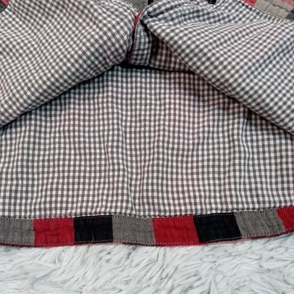 Sims Snowboarding Womens Shirt Red S Plaid Button Up Casual Pockets Comfort Logo - Picture 5 of 12